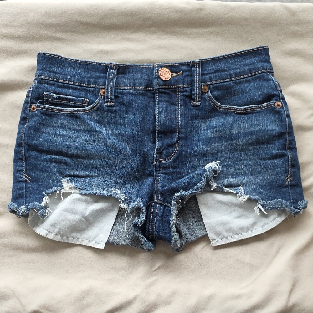 Mudd Blue Distressed Denim Cutoff Shorts